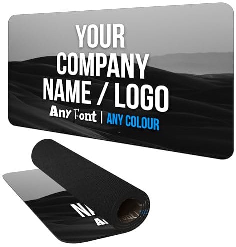 Custom Company Logo Mouse Mat Pad Large Size Personalised Upload Your Own Business Branding Office Design Computer