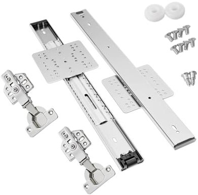 Concealed Cabinet Door Sliding Mechanism Innovative Flipping Up Folding Door Tracks For Easy Access Clutter Frees Appearance