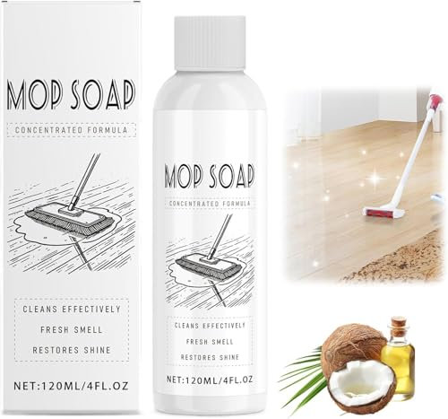 Mop Soap, 2025 Neuestes Kraftvoller Fleckenentferner Bodenreiniger, Multi-Purpose Duftig Parkettreiniger Bodenreiniger für Alle Böden und Keramikfliesen (1)