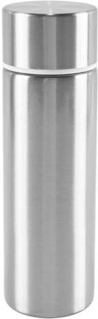 Gorise Stainless Steel Water Bottle, Portable Small Drink Water for Hot Drinks 150 Ml Mini Coffee, Silver