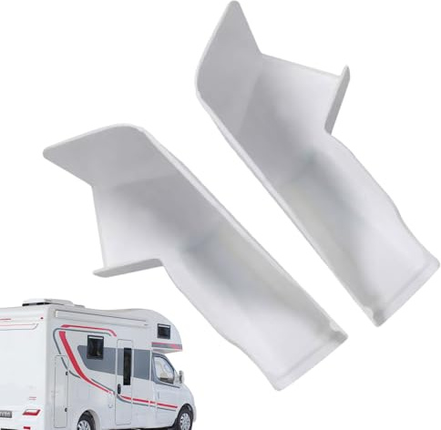 Tiajingzi Regenrinne für Wohnmobile, Wohnmobil-Dach-Regenumlenker, Linke und rechte Seite Rv Regenrinne Zubehör, Regenwasserablauf Auf Dem Dach, Regenrinnenausläufe für Wohnmobil Anhänger, Markise