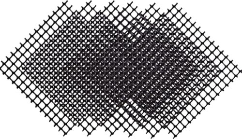 Estera de Malla en el Fondo de la Jardinera 100 Uds. Pantallas de drenaje de plantas de 5x5cm cuadrados junta for bonsái portátil a prueba de fugas maceta almohadilla de malla estera con rejilla infer