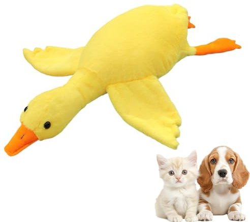 Hund Ente Kuscheltier Interaktives Plüsch-Beißspielzeug für Katzen,