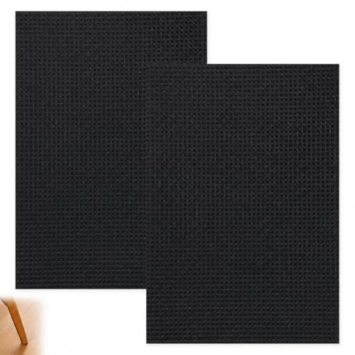 Guline Rubber Grip Tape, 2 Pcs Self Adhesive Non Slip Rubber Sheets Cuttable Grip Pads Waterproof Anti Vibration for Furniture Handles Floors Tools and DIY Projects