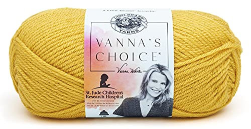 Lion Brand Yarn Company 1-Piece Vanna's Choice Yarn, Mustard, 860-158I