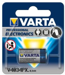 Varta Foto - Pila alcalina (V4034PX, 6V) Color Plateado