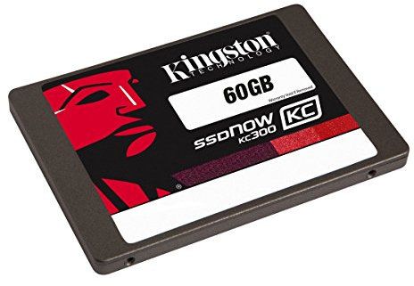 Kingston Technology SKC300S37A/60G Digital 60 GB SSDNow KC300 SATA 3 Solid State Drive with Adapter, 2.5 Inch