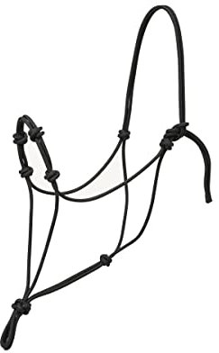 Weaver Leather Silvertip Four Knot Rope Halter, Black, Average