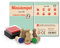 Stemplino Stempelset Eulen - 8 Ministempel aus Holz Plus Stempelkissen, Mini Stempel Set Mix