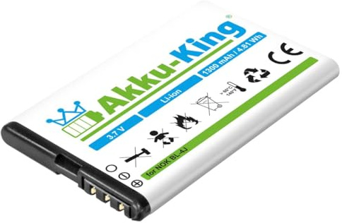 Akku-King Akku kompatibel mit Navgear Motorrad Navi SLX-350, TourMate SLX-350 - ersetzt PX-2759-675 - Li-Ion 1200mAh