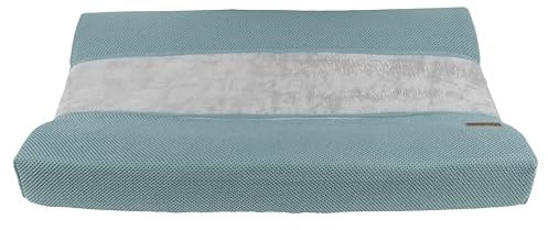 Baby's Only - Baby Wickelauflagenbezug 45x70 cm aus Baumwolle - Bezug für Wickelauflage Classic - Strickbezug für Wickelunterlage - für alle Standard-Wickelauflagen - Steingrün