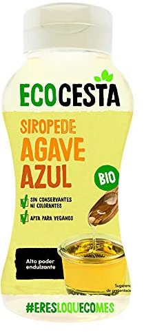 Ecocesta - Sirope de Agave Azul Ecológico - Bote de 360 g - Alto Poder Endulzante - Efecto Saciante - Sustitutivo Ideal del Azúcar Refinado - Apto para Veganos