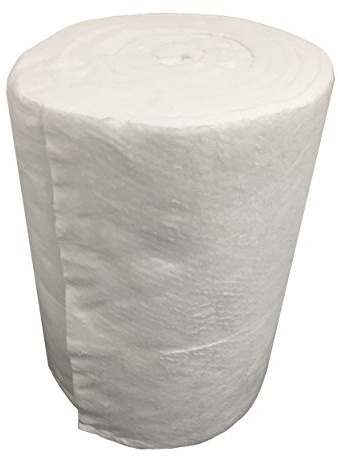 EINSIDE Keramikfaser-Isoliermatte, Dichte 96 kg/m³ | Rolle 7,3 m × 61 cm, Dicke 2,5 cm, Hochtemperatur-Dämmmatte, Feuerfeste Matte Rolle