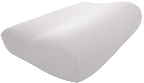 Edda Lux Bezug passend für Tempur Shape Queen und Tempur Original Queen Schlafkissen, 61 x 31 cm, für Kissengrößen S, M, L, XL, Jersey Kissenbezug für Nackenstützkissen, in Weiß