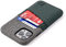 Dockem Luxe M2 Étui Portefeuille pour iPhone 11 Pro (5.8) : Porte-Cartes Slim avec Plaque Métallique Intégrée pour Montage Magnétique ; Série M [Vert et Gris]