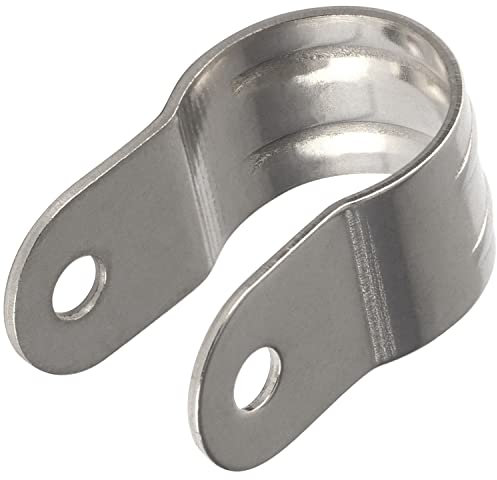 OPIOL QUALITY® Rohrschellen VOLL 25 mm aus Edelstahl A2 V2A (1 Stück) U-Rohrschelle Rohr Halterung Schlauchschnalle Befestigungsschelle Lochschellen Klemme