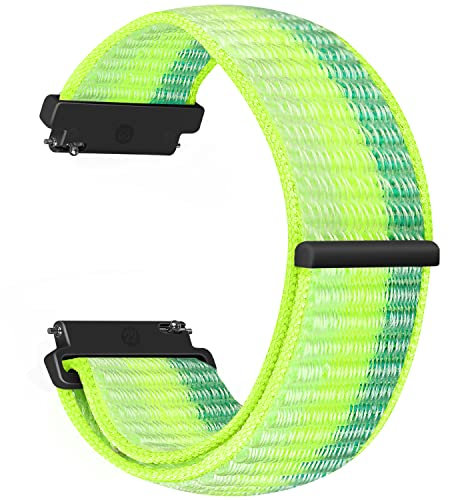 Vodtian 22mm Nylon Armband Kompatibel mit Samsung Galaxy Watch 3 45mm/Galaxy Watch 46mm/Gear S3 Classic/Frontier/Garmin Vivoactive 4, Ersatz Sport Loop Uhrenarmband für Damen Herren