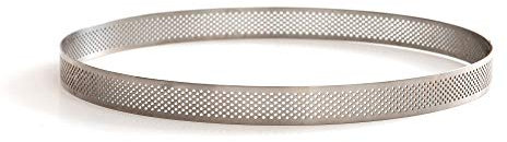 Decora 0064024 CERCLE À PÂTISSERIE PERFORÉ EN ACIER INOX Ø 20 X 2 H CM, Gris