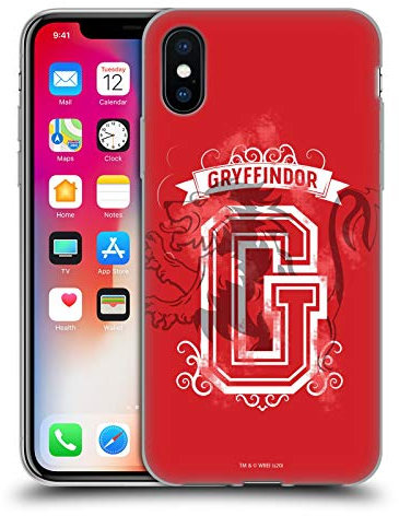 Head Case Designs Offiziell Offizielle Harry Potter Gryffindor 2 Deathly Hallows XVIII Soft Gel Handyhülle Hülle kompatibel mit Apple iPhone X/iPhone XS