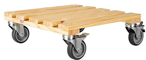 Werknorm Saar Pflanzroller Pflanzenroller Terrassenroller Outdoorroller Transportroller Balkonroller Blumenroller Kübelroller Holzroller Valenzia 40.1NA (Natur)