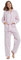 GLOBAL Set Pigiama da Donna 100% Cotone Floreale Manica Lunga Abbottonatura Pigiameria Femminile con Coulisse Set da Notte Morbido e Traspirante Pigiama da Donna S-XXL