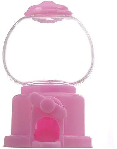 bopely Plastic Gumball Machine, Mini Children Candy Machine Bubble Gum Dispenser Fun Birthday Party Favor for Boys Girls