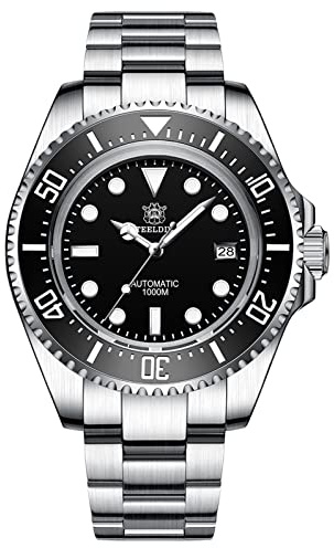 SteeldiveAU SD1964 Sea-Bewohner, NH35, AR Sapphire, Lume, 1000 m Taucher, Tauchen, BNIB