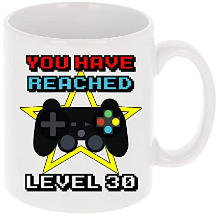 Always Looking Good 30th Birthday Gamer Gift - You Have Reached Level 30 Gamer Mug - 30th Birthday Gifts for Men or Women - Novelty Video Game Design