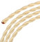 sourcing map Torsadé Tissu Couvert Fil 2 Noyau 18AWG 10m/32.8ft, Vintage Tissé Tissu Électrique Câble pour Suspension Transparent Bricolage Projet,Beige