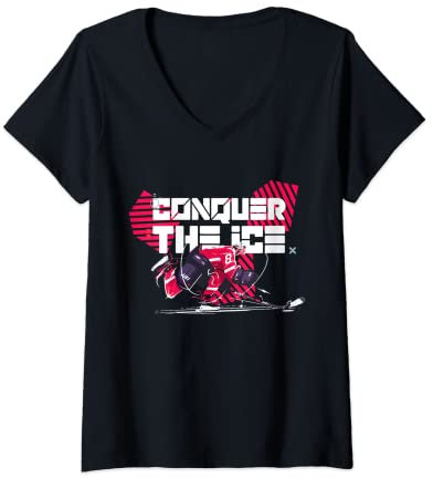 Damen Eishockey Wrap around | Hockeytrikot Eishockey T-Shirt mit V-Ausschnitt