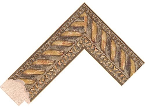 Lunette/cadre personnalisable compatible avec le cadre TV Samsung (43) - Cadres dorés ornés (Venise Gold 50 mm)