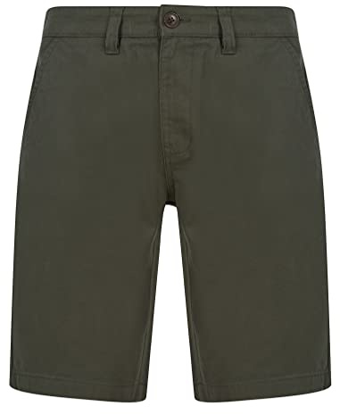 Tokyo Laundry Men's 100% Cotton Twill Casual Chino Shorts Khaki