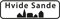 Aufkleber Ortsschild Hvide Sande 10,5 x 3,5 cm Sticker Dänemark Deko GDS 625