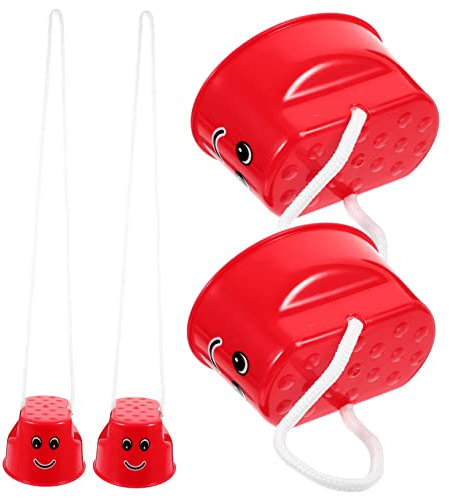 BESPORTBLE 4 StüCk Kinderstelzen Aus Kunststoff FüR Balance- Und Koordinationstraining, Geeignet FüR Eltern-Kind-AktivitäTen, Indoor- Und Outdoor-Spielzeug