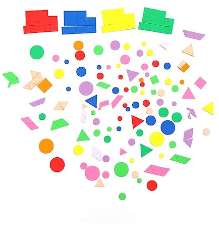 Hohopeti Kreative Eva Aufkleber Leicht zu Kleben Selbstklebend 1000 Stück Geometrische Formen Zufälliger Stil für Wanddekoration für Kinderzimmer und Bastelprojekte