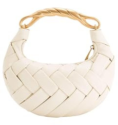 JW PEI Orla Borsa a Mano Intrecciata - Bianca