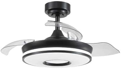 FABRILAMP AKUNADECOR Ventilador Negro Modelo Dani S Led 48w Motor Dc