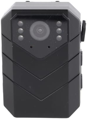 Pyhodi Cámara Corporal 4K Ultra HD WiFi con Lente Gran Angular, Visión Nocturna, Detección de Movimiento, Impermeable, Ligera, a Prueba de Golpes, Cámara Corporal para Grabadoras de