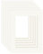 DEHA Design Passepartout (5er Set) Karton 18x24 cm für Bilder im Format 13x18 cm, Elfenbein