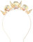 Muschel Stirnband, Gold Muschel Krone Hübsch Perlen Muschel Haarreifen Muschel Tiara Muschel Kopfschmuck für Strand Hochzeit Halloween Karneval Cosplay Party Meerjungfrau Kostüm für Damen Mädchen