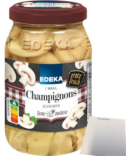 Edeka Champignons in Scheiben 1. Wahl (280g Glas) + usy Block