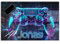 Gaming Schreibtischunterlage personalisiert mit Namen | wasserfeste Schreibunterlage, abwischbar, hochwertiges Acrylglas, Gamer Teenager Kunststoff | 60x40cm Neon Controller