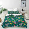ANHOPE Tier Koala Bär Blatt Blume Bettwäsche Set 3 Teilig Bettbezug 155x220 cm & 2 Kissenbezug 80x80 cm Microfaser Bettbezüge mit Reißverschluss Weich Bettdeckenbezug Set für Kinder Jungen Mädchen