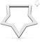 Melighting Titan Septum-Ring Stern Helix Ohrring 16G Knorpelohrringe Septum Piercing Schmuck Conch Hoop Daith Piercing Schmuck, 8 mm, Titan