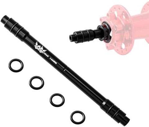HOUSON bicycle thru axle adapter, bicycle thru axle quick release conversion adapter for mountain bike bicycle rear hubs 12 mm axle to 9 mm / 142 mm