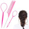 Wosyoodo Frisurenhilfe, Haar Tail Twister, Zopf Hilfe für DIY Frisuren, Rose Frisurenhilfe Band, Dutt Styler, Haartwister, Flechthilfe Haare, Hair Twister Für Frauen, Mädchen