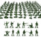 Larfraecy 100 Stück Mini Soldaten Actionfiguren Menschen Spielfiguren,Militärisches Plastikspielzeug-Set Militär Soldaten Spielset Armymen Figuren Perfekt für Jungen im Alter von 3+ (Grün)