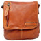 Hill Burry • Unisex Umhängetasche aus Leder HB6212 (Orange)