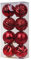 Fenteer 8X -Dekorationen, Weihnachtskugeln 8cm Weihnachtsbaum Hängende Ornamente für Verlobung Festival Indoor Neujahr, Rot