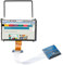 Qukaim Display LCD da 7 pollici, display LCD da 7 pollici, monitor VGA HD 1024 x 600 per Raspberry Pi e Raspbian OS, display DPI, design compatto, ideale per progetti fai da te